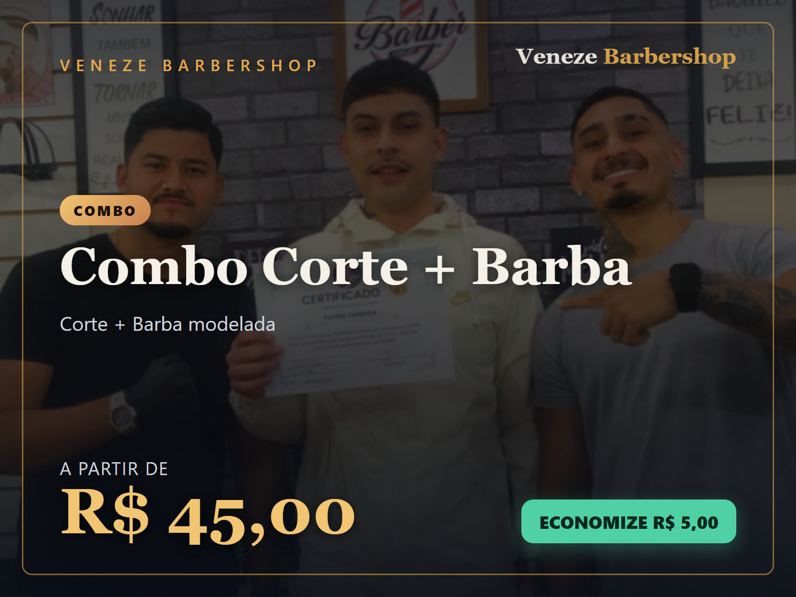 Corte + Barboterapia com massageador